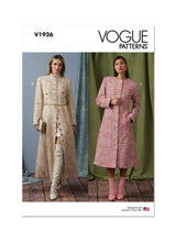 Vogue Coat Miss Two In Lngths Sewing Pattern V1926