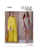 Vogue Shirt Misses Dress Sewing Pattern V1933