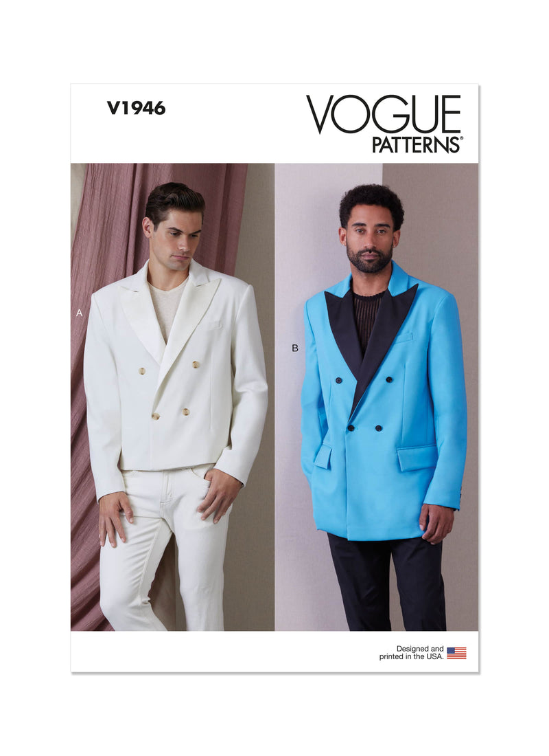 Vogue Jacket Men’S Sewing Pattern V1946