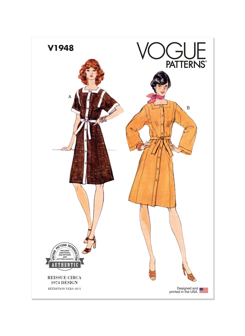 Vogue Dress Misses Sewing Pattern V1948