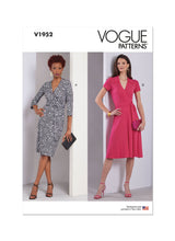 Vogue Dresses Wrap Misses Sewing Pattern V1952