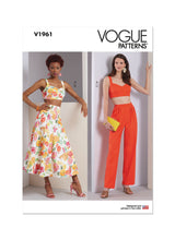 Vogue Skirt Top, Pants Misses Sewing Pattern V1961