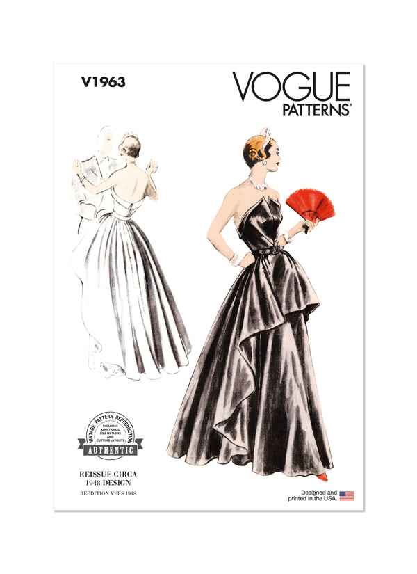 Vogue Evening Misses’ Dress Sewing Pattern V1963