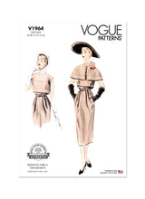 Vogue Dress Misses Capelet Sewing Pattern V1964