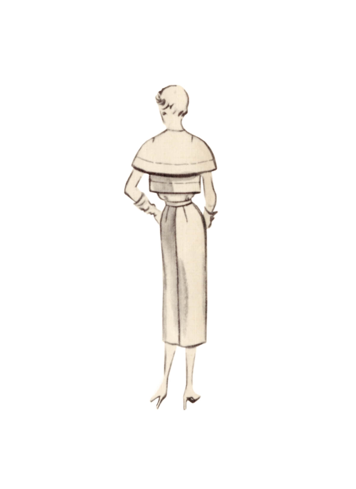 Vogue Dress Misses Capelet Sewing Pattern V1964