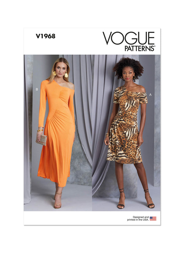 Vogue Knit Misses Dresses Sewing Pattern V1968