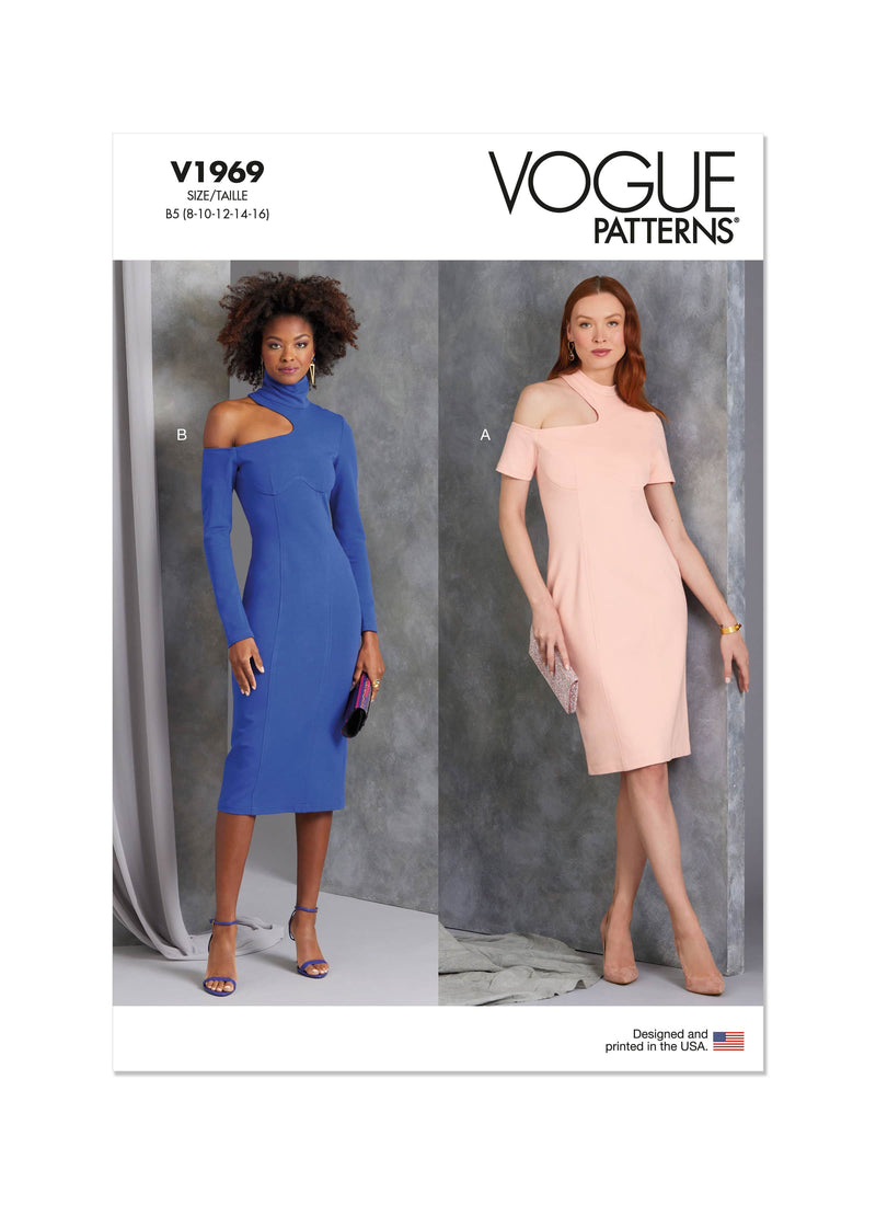 Vogue Knit Misses Dresses Sewing Pattern V1969 – Lullabee Fabrics Vogue Knit Misses Dresses Sewing Pattern V1969 – Lullabee Fabrics