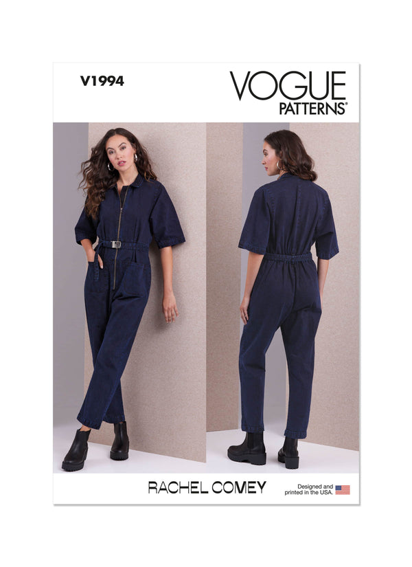 Vogue Misses Jumpsuit By Rachel Comey Sewing Pattern V1994