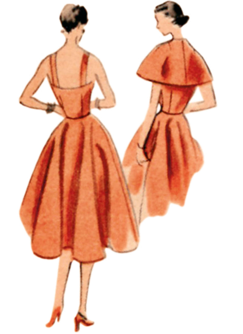 Vogue Vintage Misses Dress & Capelet Sewing Pattern V2002 – Lullabee Fabrics Vogue Vintage Misses Dress & Capelet Sewing Pattern V2002 – Lullabee Fabrics