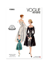 Vogue Vintage Misses Dress & Petticoat Sewing Pattern V2003
