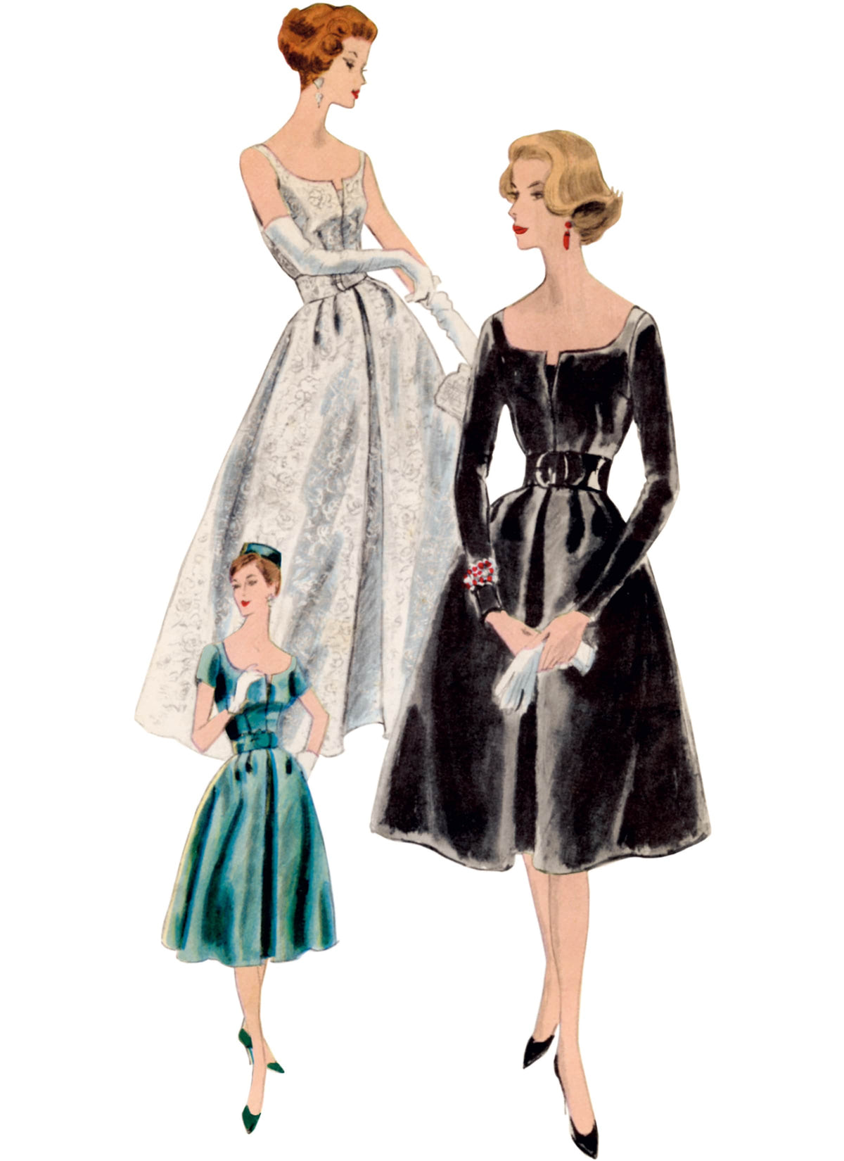 Vogue Vintage Misses Dress & Petticoat Sewing Pattern V2003