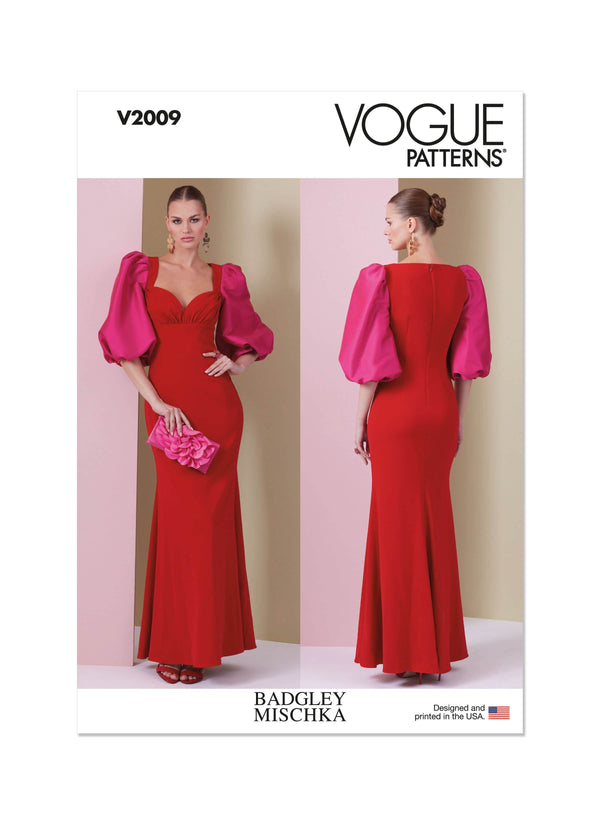 Vogue Misses Dress By Badgley Mischka Sewing Pattern V2009