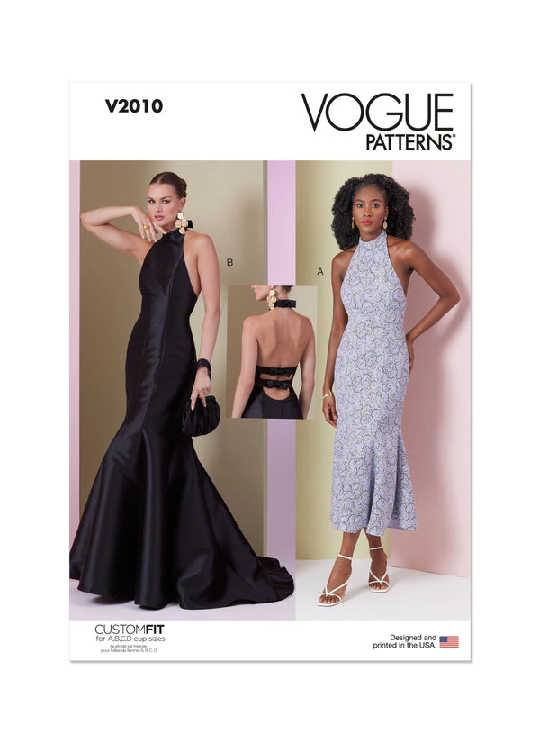 Vogue Misses Dress In Two Lengths Sewing Pattern V2010