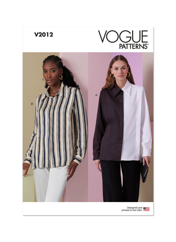 Vogue Misses Shirt Sewing Pattern V2012