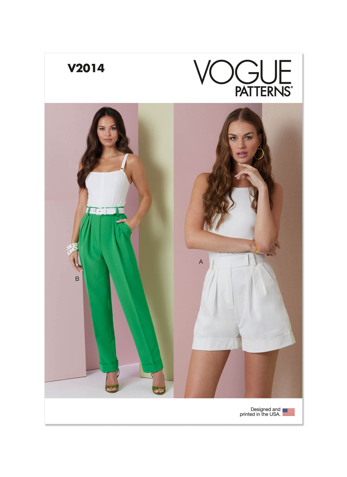 Vogue Misses Shorts & Pants Sewing Pattern V2014