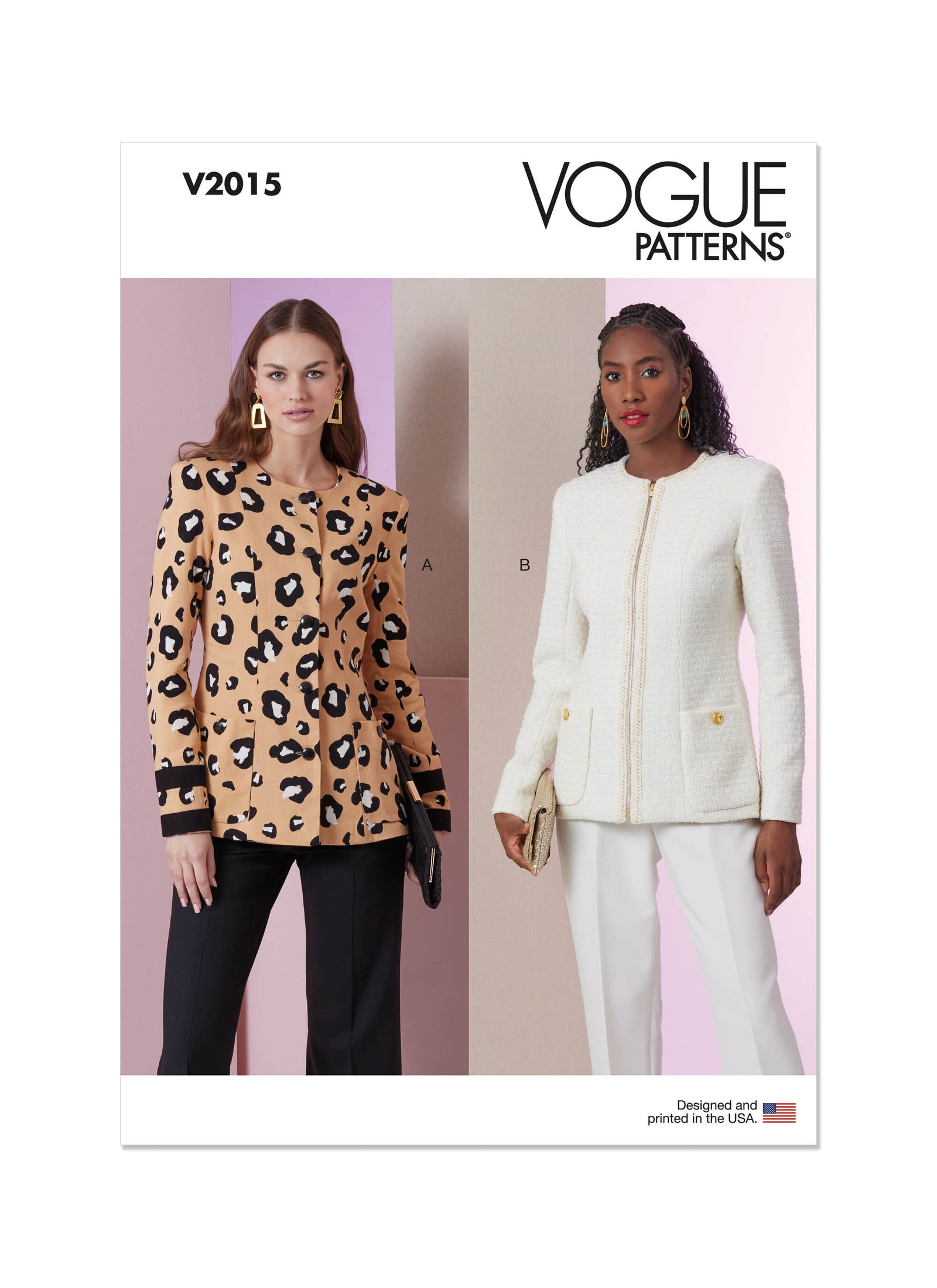 Vogue Misses Jackets Sewing Pattern V2015 – Lullabee Fabrics