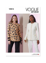 Vogue Misses Jackets Sewing Pattern V2015