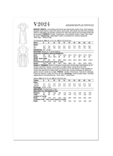 Vogue Misses' Dress by Rachel Comey Sewing Pattern V2024