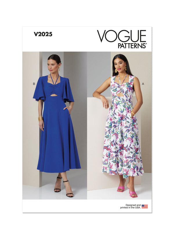 Vogue Misses' Dress with Sleeve Variations Sewing Pattern V2025
