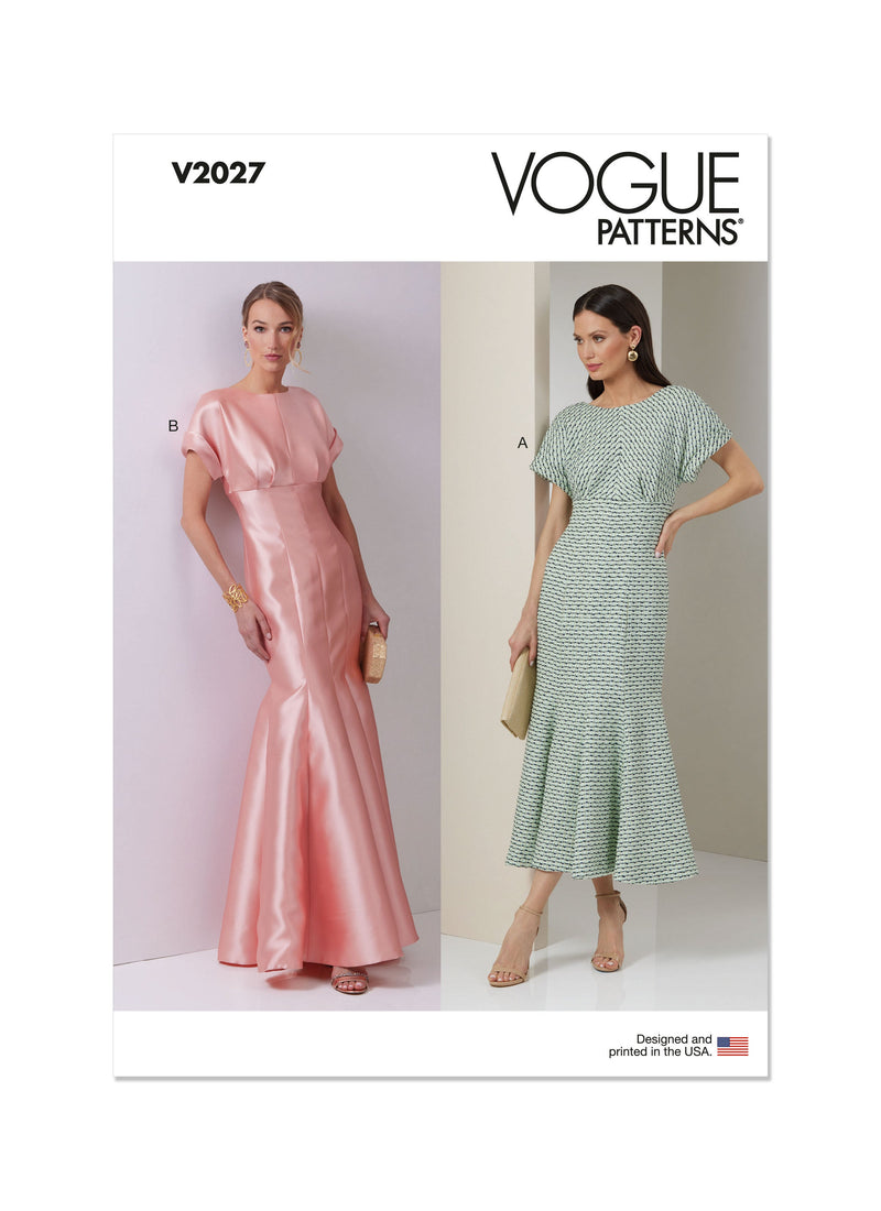Vogue Misses' Dress in Two Lengths Sewing Pattern V2027