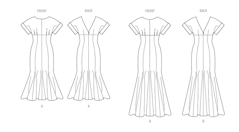 Vogue Misses' Dress in Two Lengths Sewing Pattern V2027