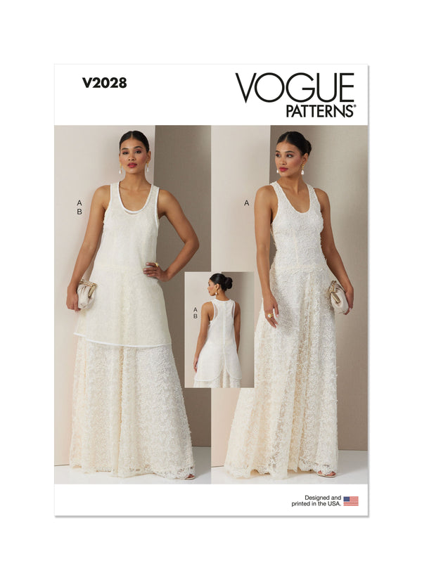 Vogue Misses’ Dress and Overdress Sewing Pattern V2028