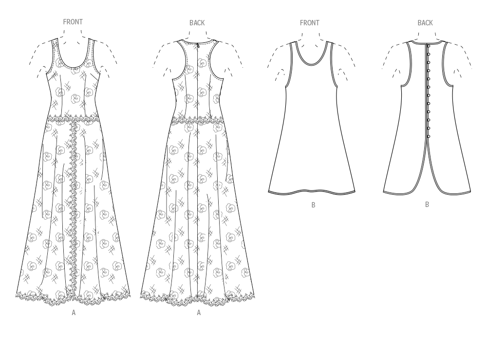 Vogue Misses’ Dress and Overdress Sewing Pattern V2028