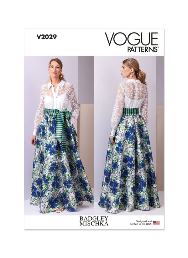 Vogue Misses' Dress by Badgley Mischka Sewing Pattern V2029