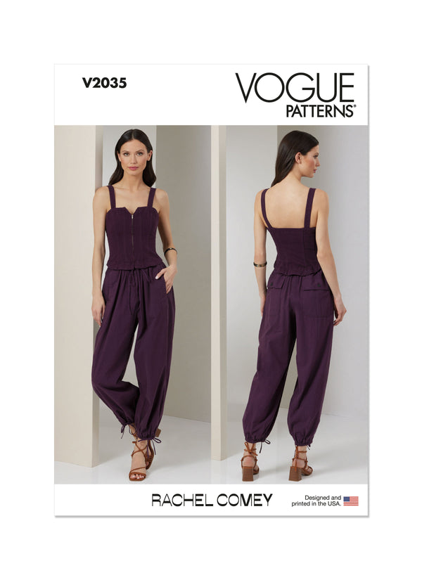 Vogue Misses' Jumpsuit by Rachel Comey Sewing Pattern V2035