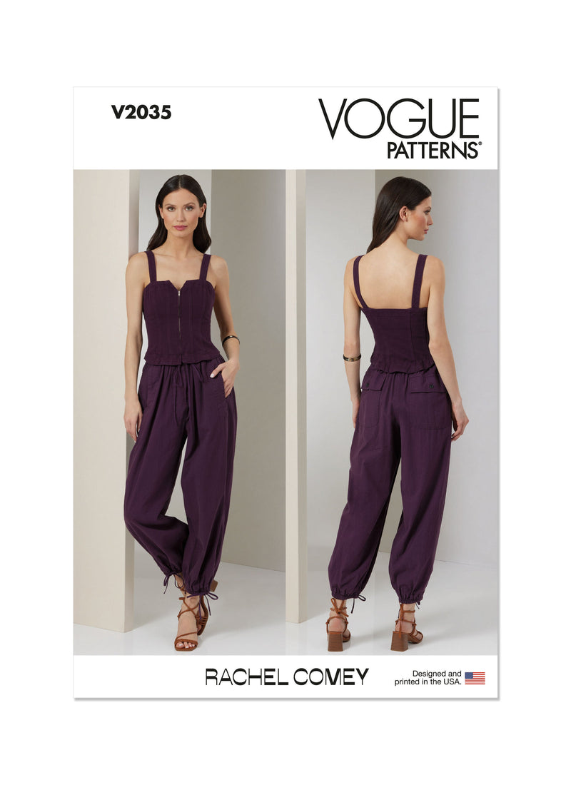Vogue Misses' Jumpsuit by Rachel Comey Sewing Pattern V2035