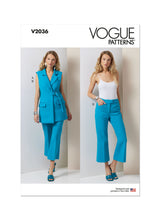Vogue Misses' Vest and Pants Sewing Pattern V2036