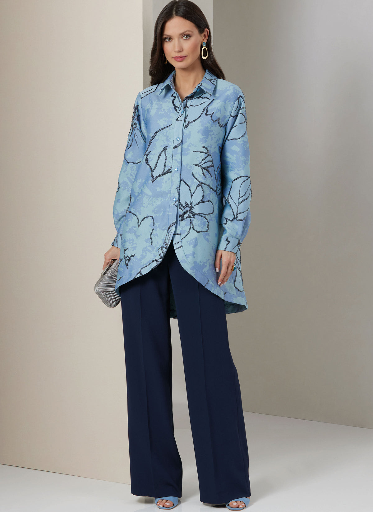 Vogue Misses' Shirt, Crop Top and Pants Sewing Pattern V2037