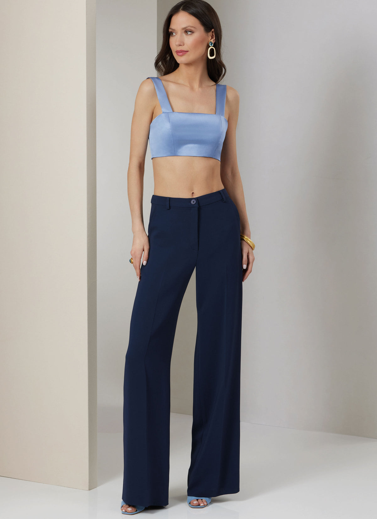 Vogue Misses' Shirt, Crop Top and Pants Sewing Pattern V2037