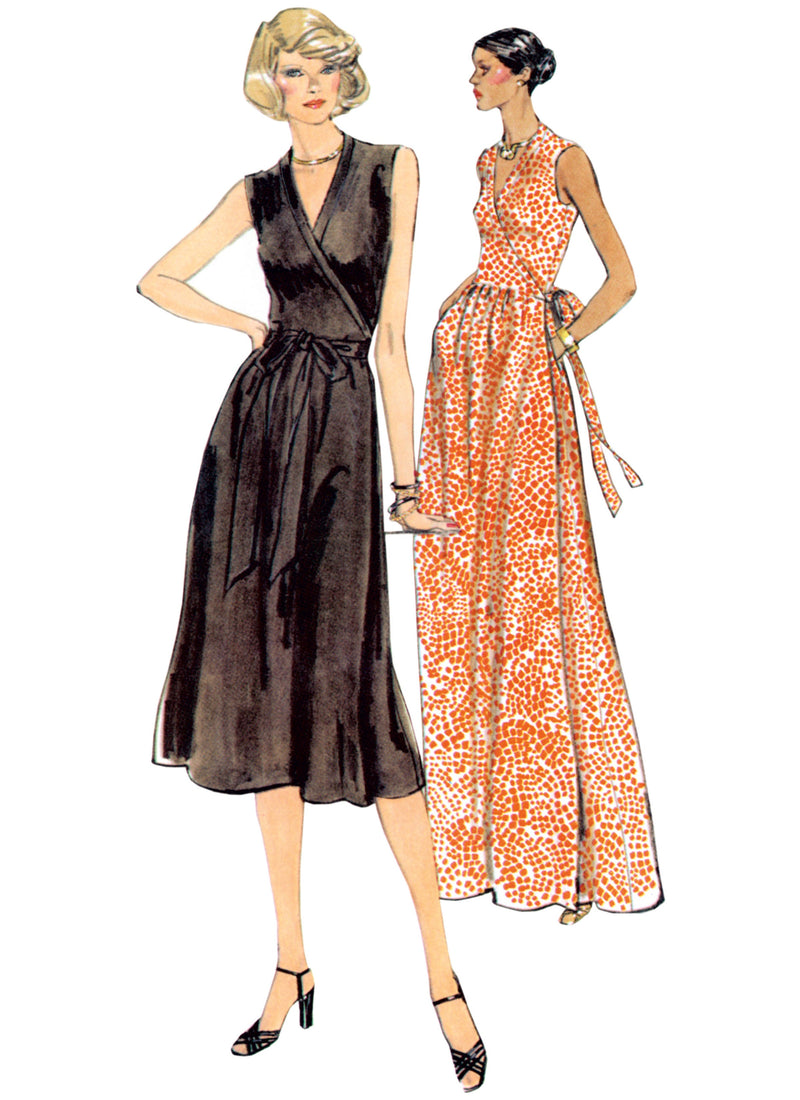 Vogue Misses' Front Wrap Dresses by Diane von Furstenberg Sewing Pattern V2040