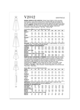 Vogue Misses' Dress in Two Lengths Sewing Pattern V2042