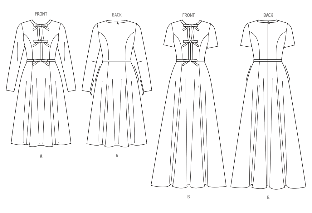 Vogue Misses' Dress with Sleeve and Length Variations Pattern V2044