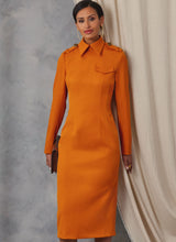 Vogue Misses' Dress with Collar and Sleeve Variations Pattern V2045