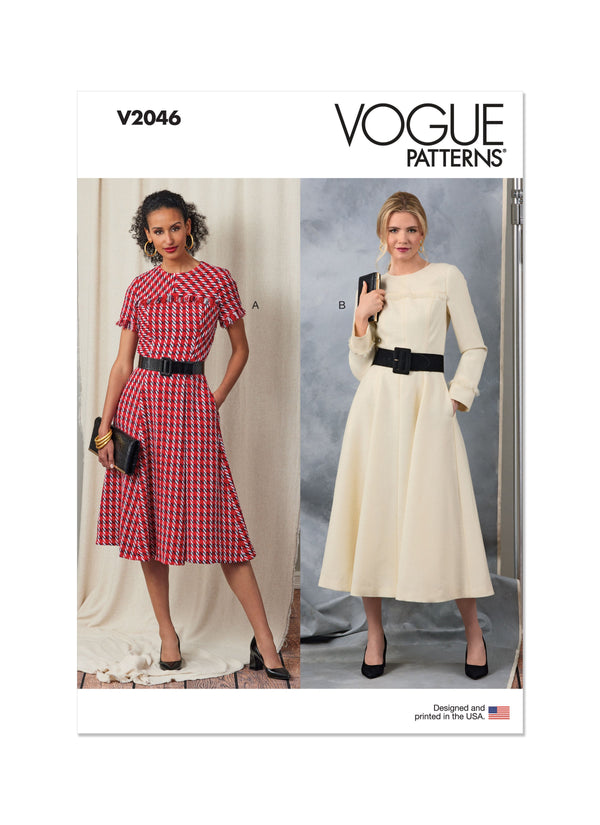 Vogue Misses' Dress with Sleeve and Length Variations Pattern V2046