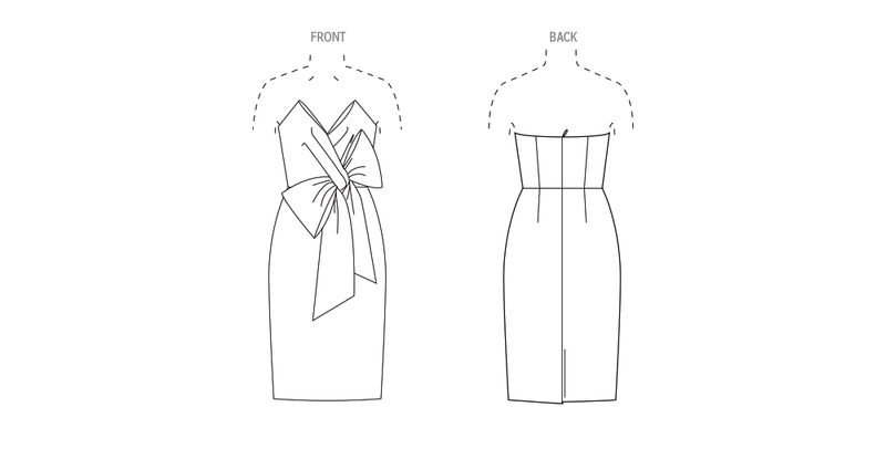 Vogue Misses' Evening Dress by Badgley Mischka Sewing Pattern V2047