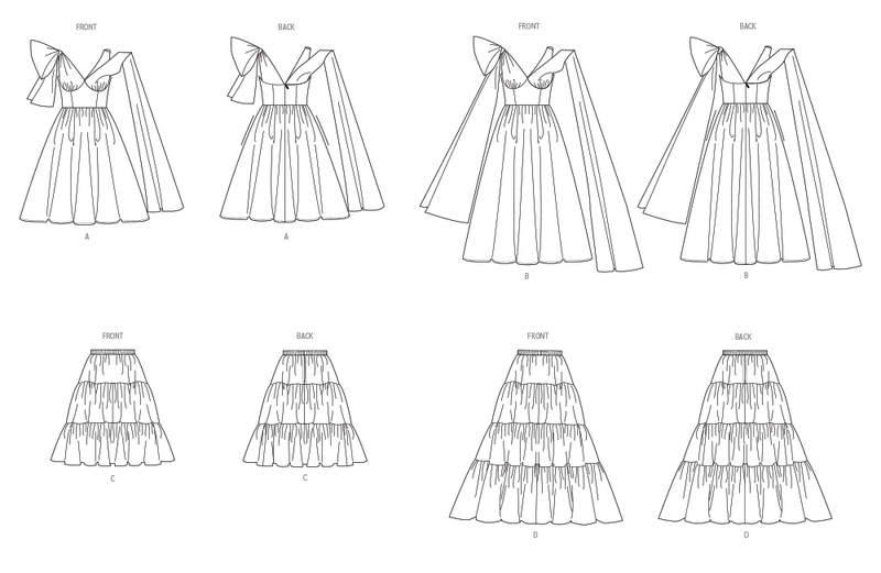 Vogue Misses' Evening Dress in Two Lengths Sewing Pattern V2048