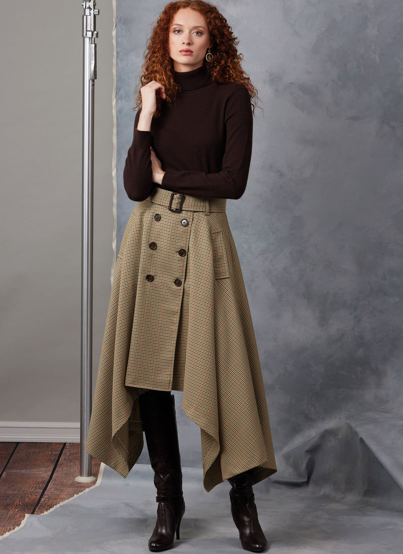 Vogue Misses' Skirts and Belt Sewing Pattern V2050