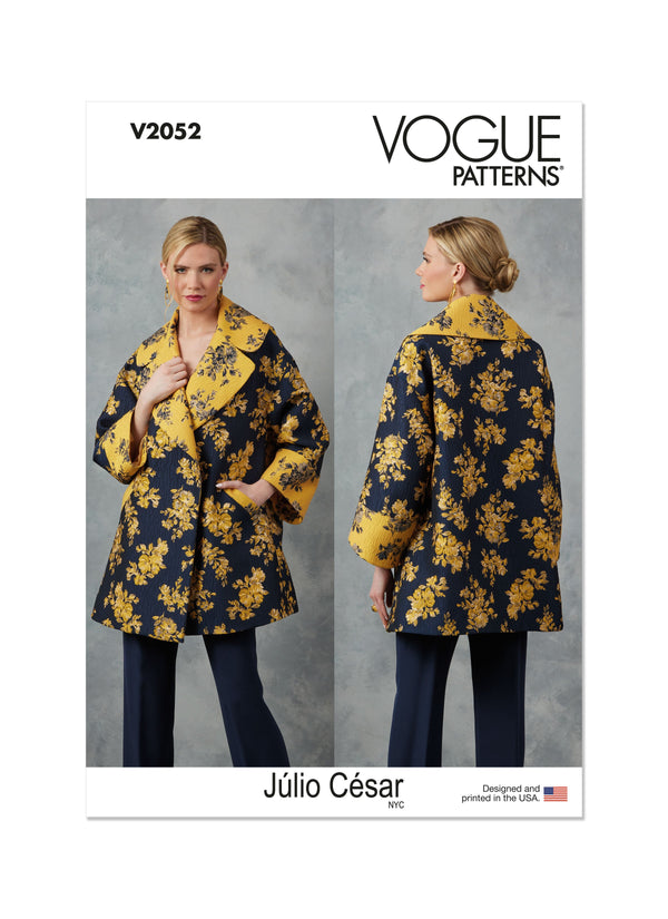 Vogue Misses' Jacket by Julio Cesar NYC Sewing Pattern V2052