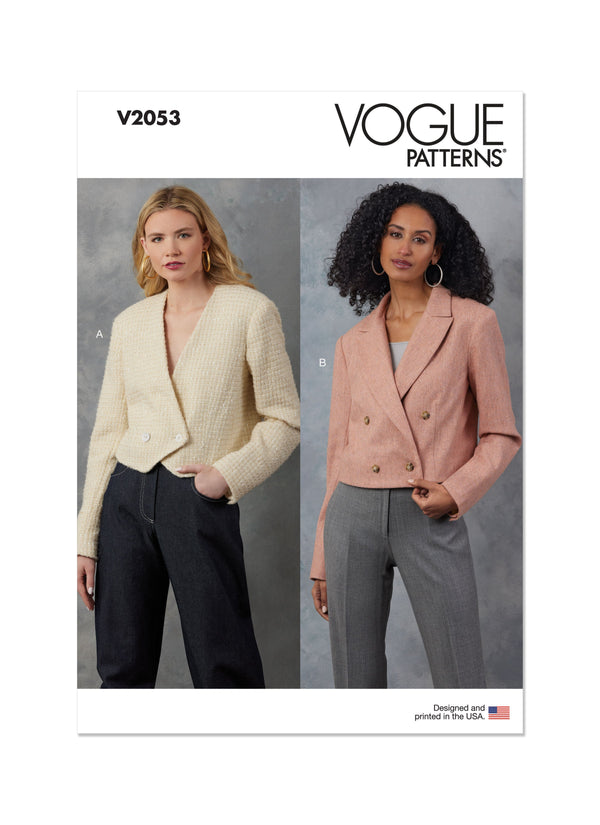 Vogue Misses' Jackets Sewing Pattern for Stylish Creations V2053