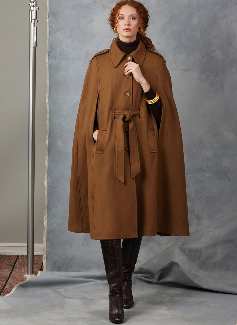 Vogue Misses' Capes and Belt Sewing Pattern Collection V2054