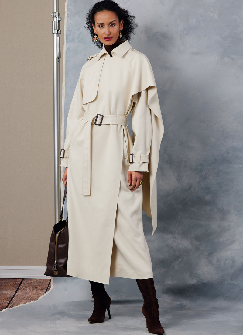 Vogue Misses' Trench Coats with Belt Sewing Pattern V2055