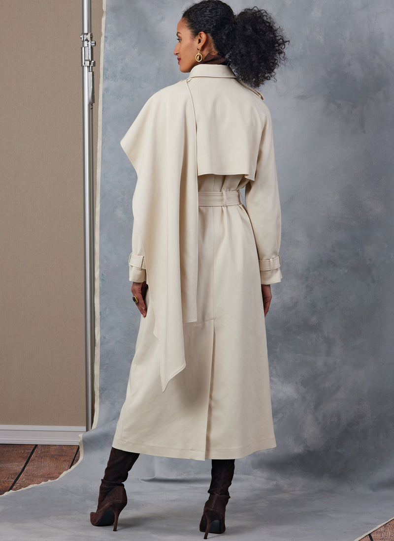 Vogue Misses' Trench Coats with Belt Sewing Pattern V2055
