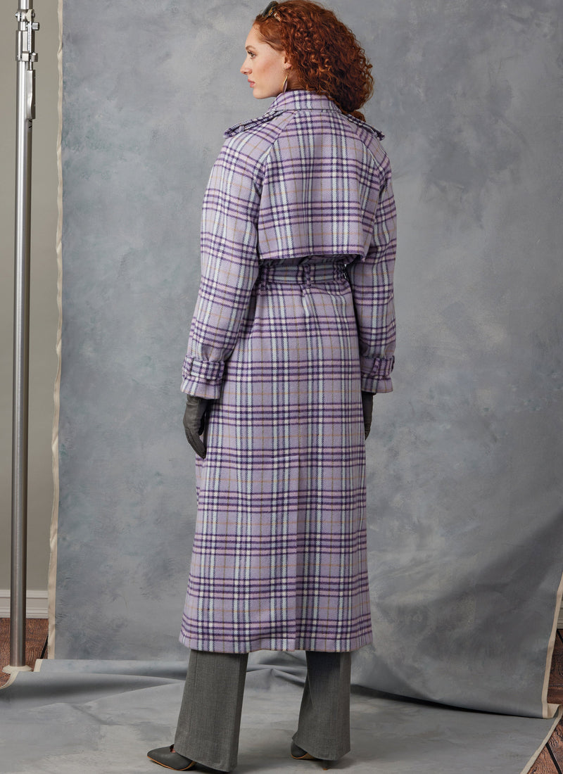 Vogue Misses' Trench Coats with Belt Sewing Pattern V2055