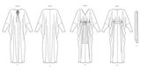 Vogue Misses' Caftans and Sash Sewing Pattern V2057