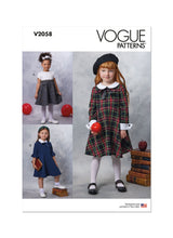 Vogue Children's Dresses: Stylish Sewing Pattern Collection V2058