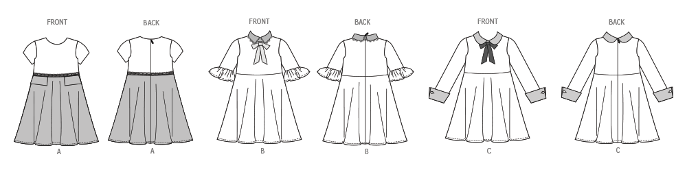 Vogue Children's Dresses: Stylish Sewing Pattern Collection V2058